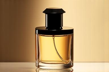 Photographie de produit stylisée pour un parfum de luxe