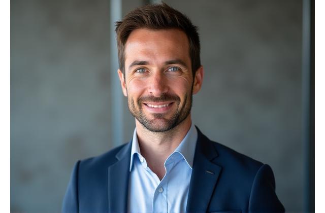 Portrait professionnel d'un homme d'affaires